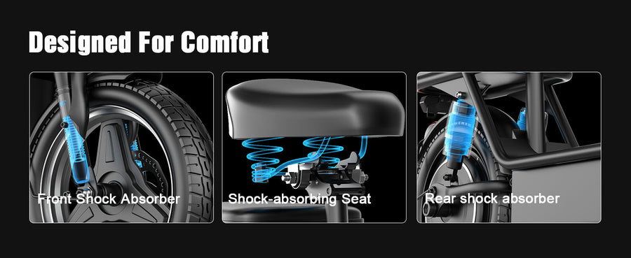 Front & Rear Shock Absorbers, Shock-Absorbing Seat
